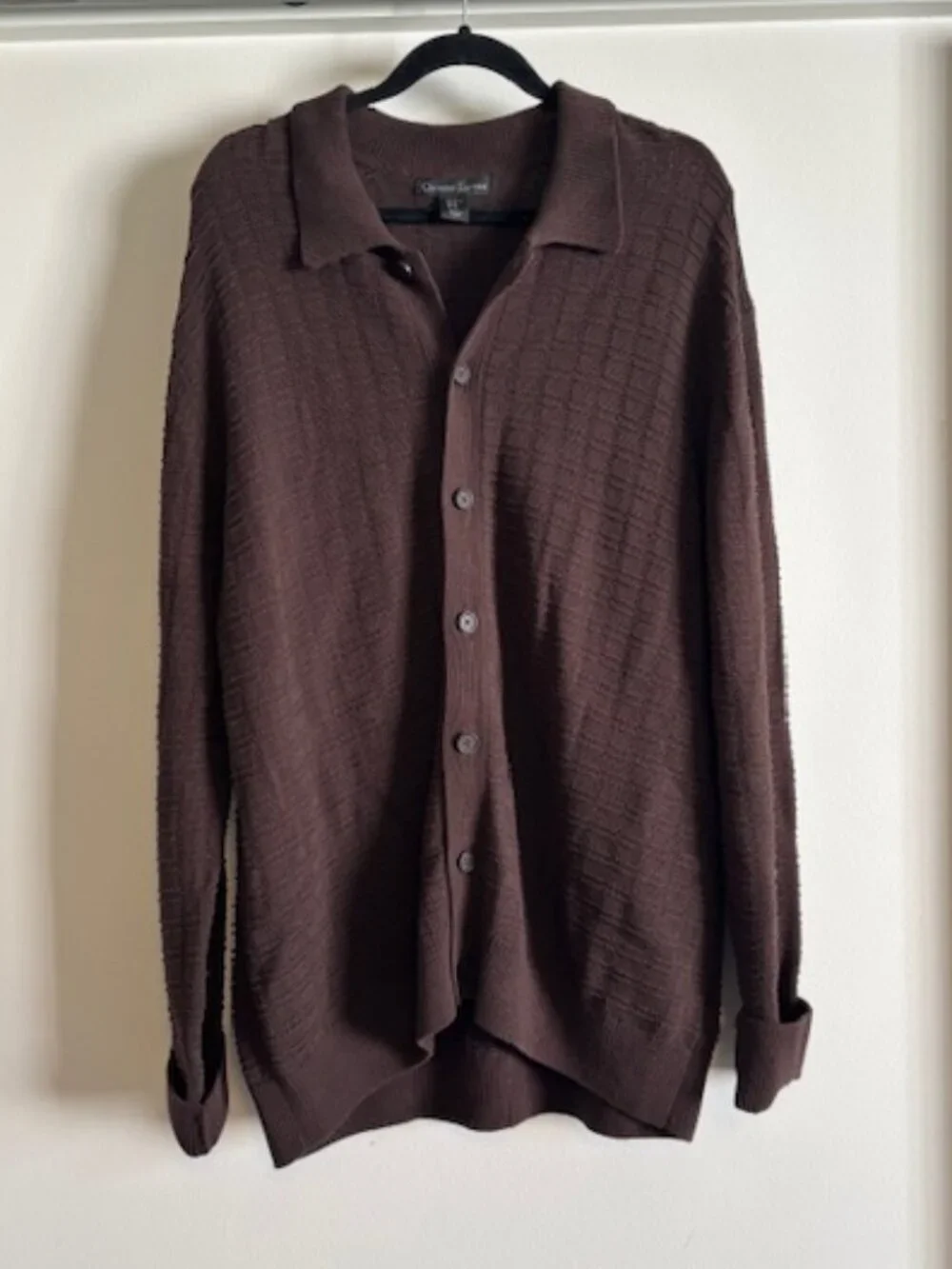 Christian Lacroix Knitted polo-style cardigan XL